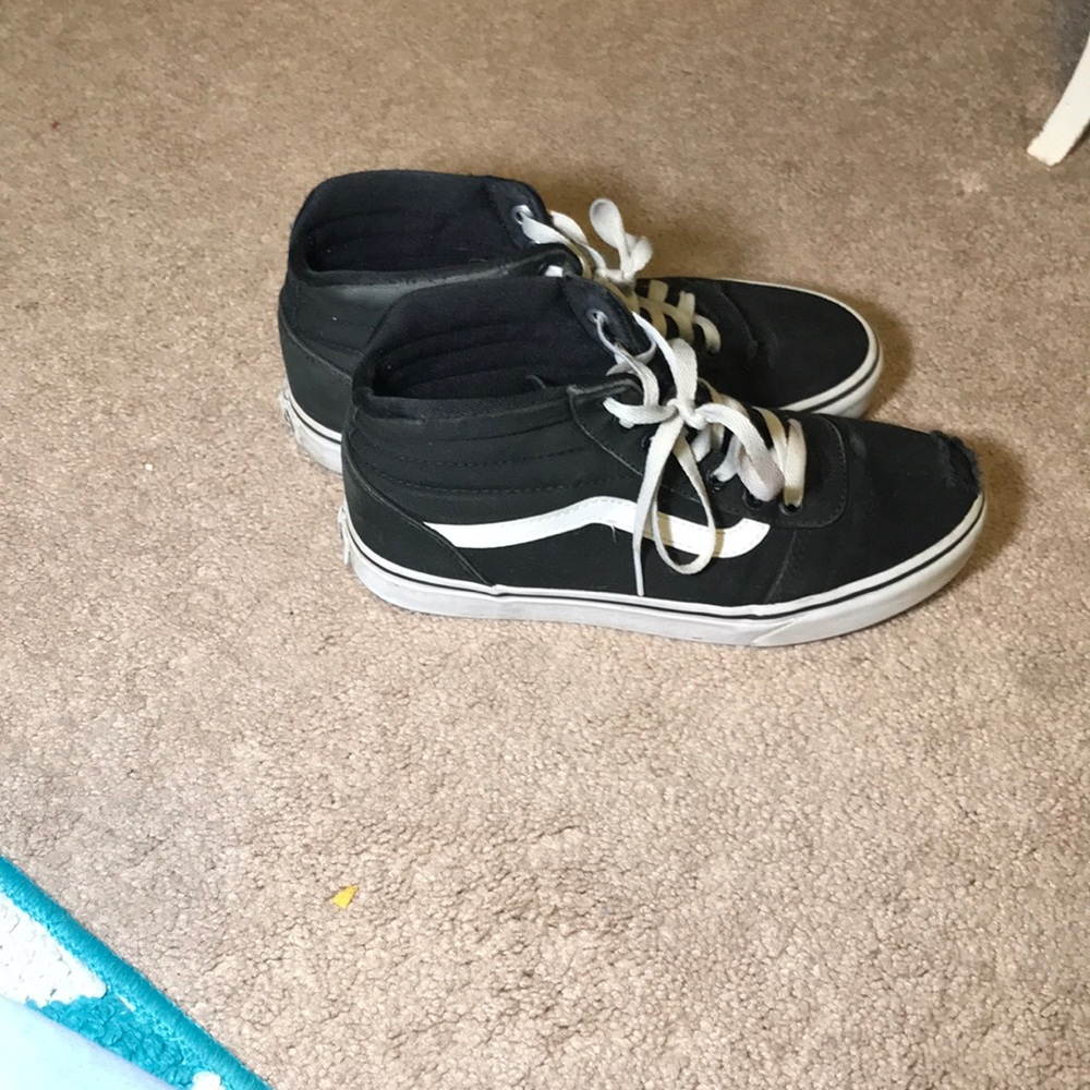 High top vans.